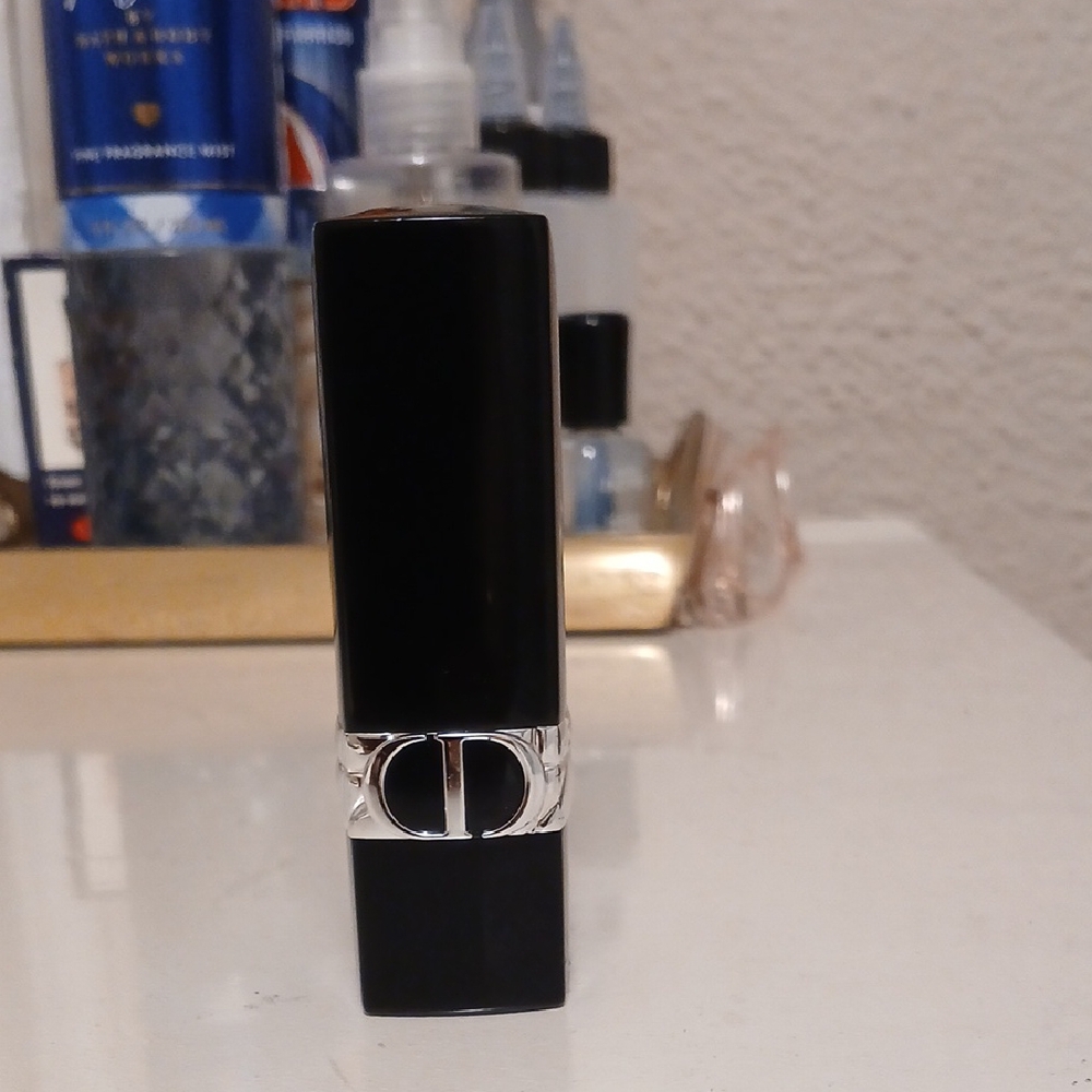 Dior Black Lipstick with Silver Detailing